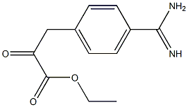 3-(4-Amidinophenyl)-2-oxopropanoic acid ethyl ester 结构式