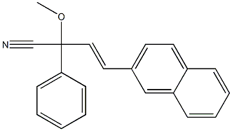 2-Methoxy-2-phenyl-4-(2-naphtyl)-3-butenenitrile 结构式