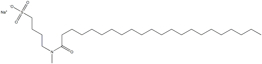 4-[N-(1-Oxodocosyl)-N-methylamino]-1-butanesulfonic acid sodium salt 结构式