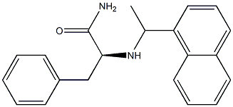 N-[1-(1-Naphtyl)ethyl]-L-phenylalaninamide 结构式