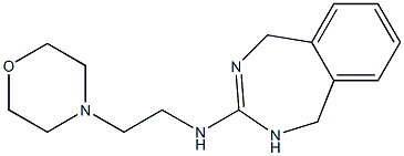 N-(2-Morpholinoethyl)-4,5-dihydro-1H-2,4-benzodiazepin-3-amine 结构式