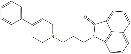 1-[3-[(1,2,3,6-Tetrahydro-4-phenylpyridin)-1-yl]propyl]benz[cd]indol-2(1H)-one 结构式