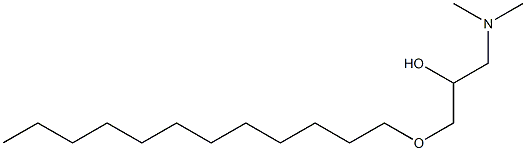 1-Dimethylamino-3-dodecyloxy-2-propanol 结构式
