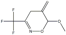 3-(Trifluoromethyl)-5-methylene-6-methoxy-5,6-dihydro-4H-1,2-oxazine 结构式