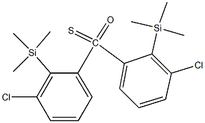 Trimethylsilyl(3-chlorophenyl) thioketoneoxide 结构式