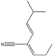 (3E)-5-Methyl-2-(propan-1-ylidene)-3-hexenenitrile 结构式