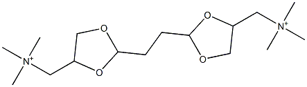 2,2'-(1,2-Ethanediyl)bis(N,N,N-trimethyl-1,3-dioxolane-4-methanaminium) 结构式