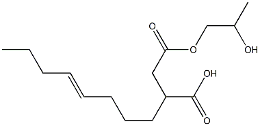 3-(4-Octenyl)succinic acid hydrogen 1-(2-hydroxypropyl) ester 结构式