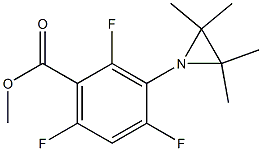 2,4,6-Trifluoro-3-(2,2,3,3-tetramethylaziridin-1-yl)benzoic acid methyl ester 结构式