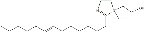 1-Ethyl-1-(2-hydroxyethyl)-2-(7-tridecenyl)-2-imidazoline-1-ium 结构式