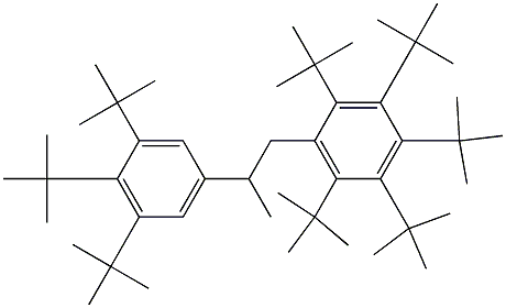 1-(Penta-tert-butylphenyl)-2-(3,4,5-tri-tert-butylphenyl)propane 结构式