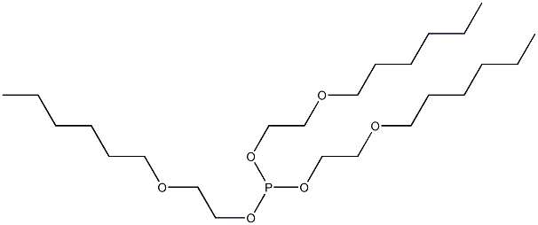 Phosphorous acid tris[2-(hexyloxy)ethyl] ester 结构式