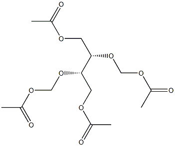 (2S,3S)-2,3-Bis(acetoxymethoxy)butane-1,4-diol diacetate 结构式