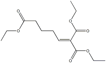 1-Pentene-1,1,5-tricarboxylic acid triethyl ester 结构式