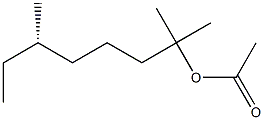 [S,(+)]-2,6-Dimethyl-2-octanol acetate 结构式