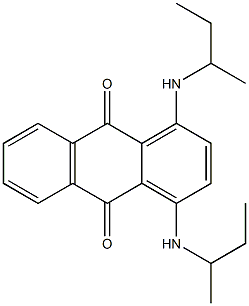 1,4-Bis(sec-butylamino)anthraquinone 结构式