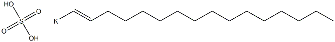 Sulfuric acid 1-hexadecenyl=potassium salt 结构式