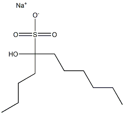 5-Hydroxyundecane-5-sulfonic acid sodium salt 结构式