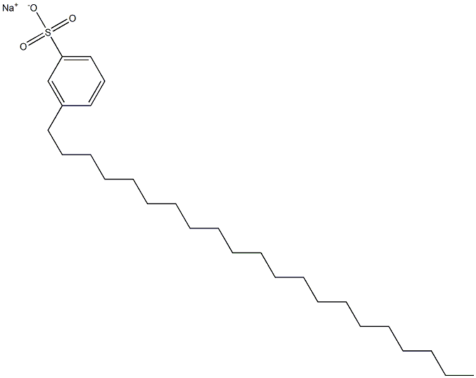 3-Henicosylbenzenesulfonic acid sodium salt 结构式