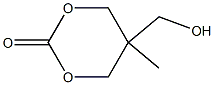 5-Hydroxymethyl-5-methyl-1,3-dioxan-2-one 结构式