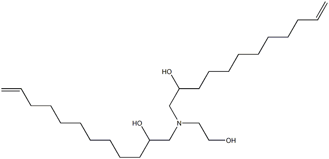 1,1'-[(2-Hydroxyethyl)imino]bis(11-dodecen-2-ol) 结构式