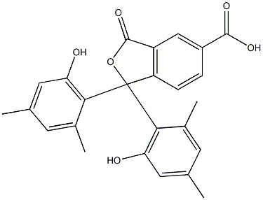 1,3-Dihydro-1,1-bis(6-hydroxy-2,4-dimethylphenyl)-3-oxoisobenzofuran-5-carboxylic acid 结构式