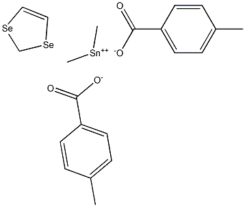 Dimethylstannanediselenolebis(4-methylbenzoate) 结构式