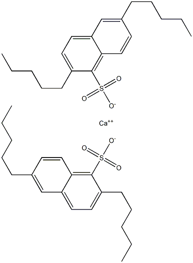 Bis(2,6-dipentyl-1-naphthalenesulfonic acid)calcium salt 结构式