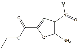 5-Amino-4-nitro-2-furancarboxylic acid ethyl ester 结构式