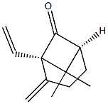 (1R,5S)-1-Ethenyl-2-methylene-7,7-dimethylbicyclo[3.1.1]heptan-6-one 结构式