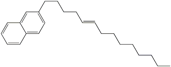 2-(5-Tetradecenyl)naphthalene 结构式