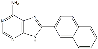 6-Amino-8-(2-naphthalenyl)-9H-purine 结构式