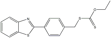 Dithiocarbonic acid O-ethyl S-[[4-(2-benzothiazolyl)phenyl]methyl] ester 结构式