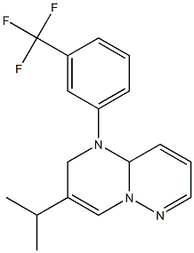 1-[3-(Trifluoromethyl)phenyl]-3-isopropyl-1,9a-dihydro-2H-pyrimido[1,2-b]pyridazine 结构式