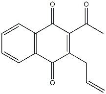 2-Acetyl-3-allyl-1,4-naphthalenedione 结构式