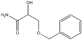 2-Hydroxy-3-(benzyloxy)propanamide 结构式