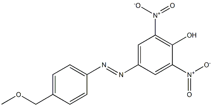 4-[[4-(Methoxymethyl)phenyl]azo]-2,6-dinitrophenol 结构式