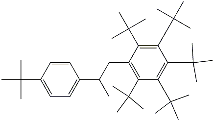 1-(Penta-tert-butylphenyl)-2-(4-tert-butylphenyl)propane 结构式