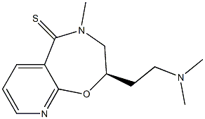 (8R)-7,8-Dihydro-8-(2-dimethylaminoethyl)-6-methyl-1,6-diaza-9-oxa-9H-benzocycloheptene-5(6H)-thione 结构式