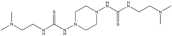 1,1'-(1,4-Piperazinediyl)bis[3-[2-(dimethylamino)ethyl]thiourea] 结构式