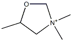3,3,5-Trimethyloxazolidin-3-ium 结构式