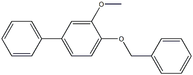 3-Methoxy-4-(benzyloxy)[1,1'-biphenyl] 结构式