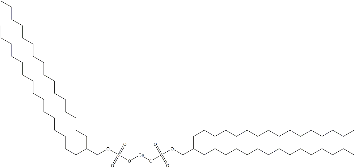 Bis(2-pentadecyloctadecyloxysulfonyloxy)calcium 结构式