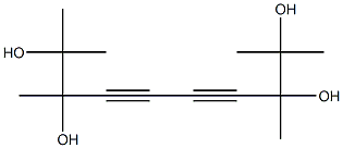 2,3,8,9-Tetramethyl-4,6-decadiyne-2,3,8,9-tetrol 结构式