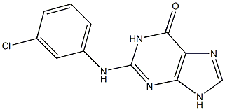 2-(3-Chlorophenylamino)-9H-purin-6(1H)-one 结构式