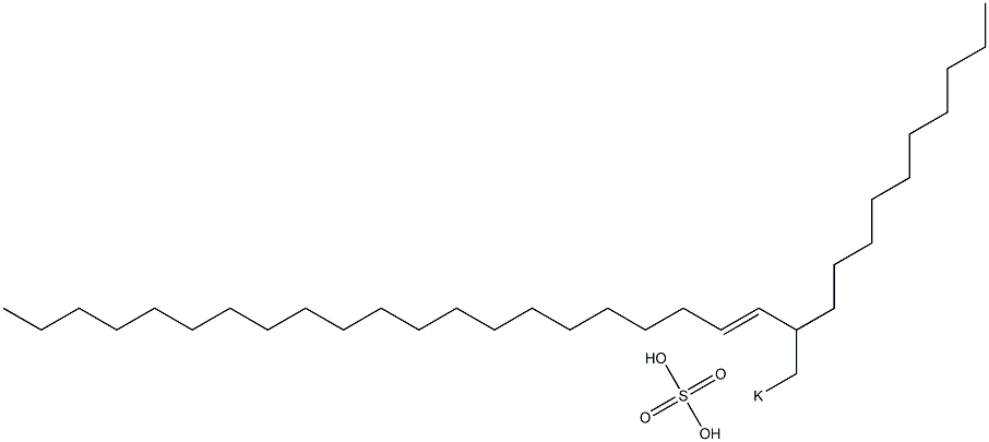 Sulfuric acid 2-decyl-3-tricosenyl=potassium ester salt 结构式