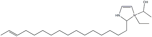 1-Ethyl-2-(14-hexadecenyl)-1-(1-hydroxyethyl)-4-imidazoline-1-ium 结构式