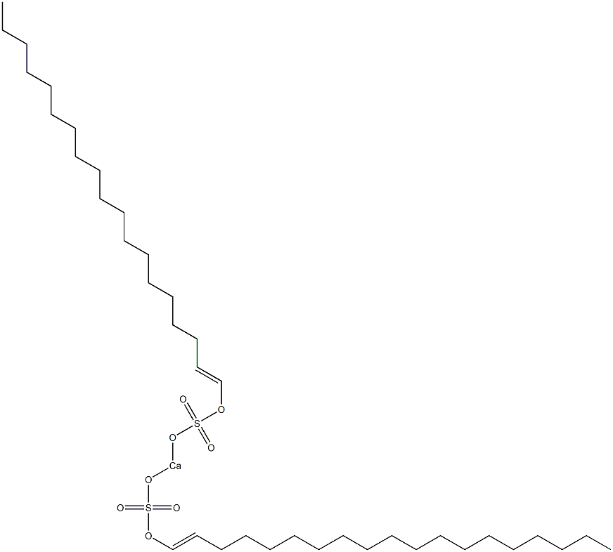 Bis[(1-nonadecenyloxy)sulfonyloxy]calcium 结构式