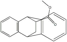 9,10-Dihydro-9,10-ethanoanthracene-11-carboxylic acid methyl ester 结构式