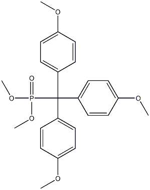 4,4',4''-Trimethoxytritylphosphonic acid dimethyl ester 结构式